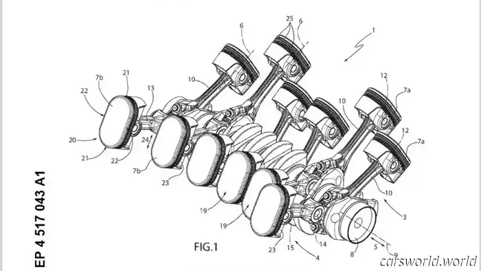 Ferrari Submitted a Patent for an Engine Featuring Pill-Shaped Pistons.