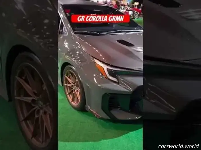 Toyota Corolla GRMN Leak Unveils Carbon Fiber Hood, Gold Wheels, and Sporty Seats
