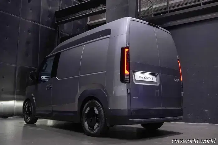 Kia's electric vans featuring interchangeable bodies have become a reality.
