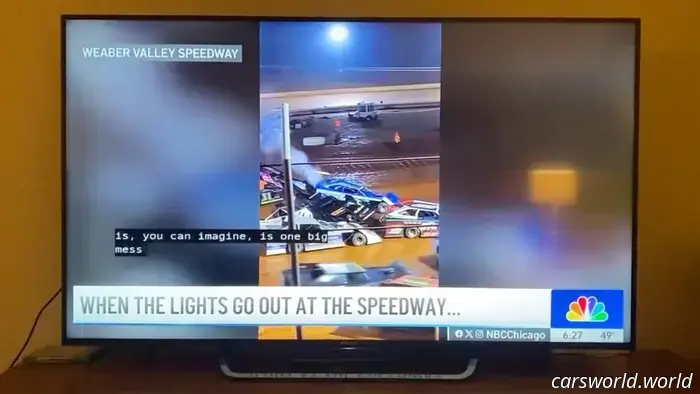 Estación local de NBC engañada por un vídeo generado por IA sobre un corte de energía en una pista de carreras que provocó un choque masivo