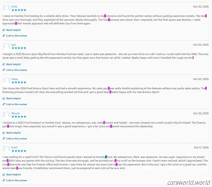 Añade la IA a la lista de razones por las que no puedes confiar en las reseñas en línea de concesionarios de automóviles.