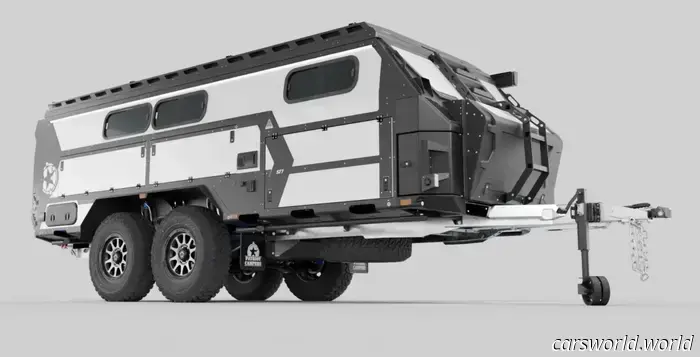 Этот внедорожный кемпер стоимостью 200 000 долларов имеет самую сумасшедшую подвеску прицепа, которую вы когда-либо видели.