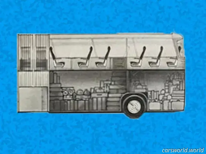 El Neoplan Jumbocruiser Era un Autobús Furtivo de Dos Pisos con Capacidad para Más de 100 Pasajeros.
