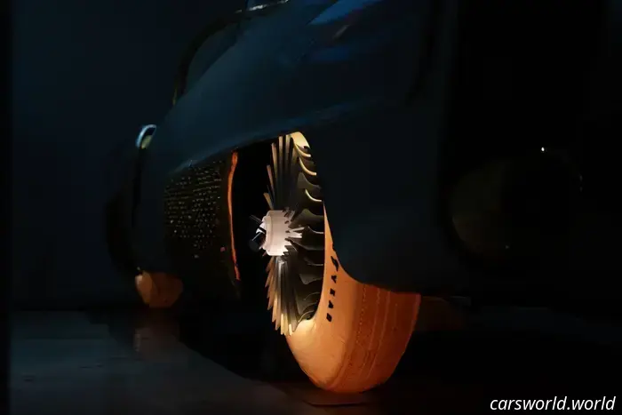 One of the most legendary custom cars from the 1950s, featuring illuminated Goodyear tires, is available for purchase.