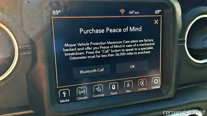 I proprietari di Jeep dicono che gli annunci pop-up per le garanzie estese continuano a bloccare i loro schermi touchscreen