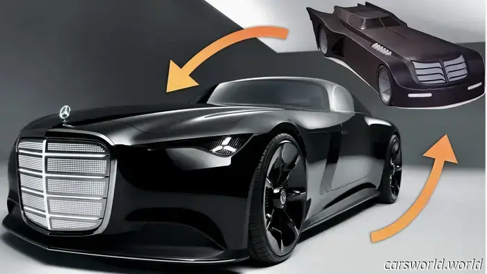 Новый концепт‑кар Mercedes выглядит как будто прямо из мультфильмов про Бэтмена 90‑х.