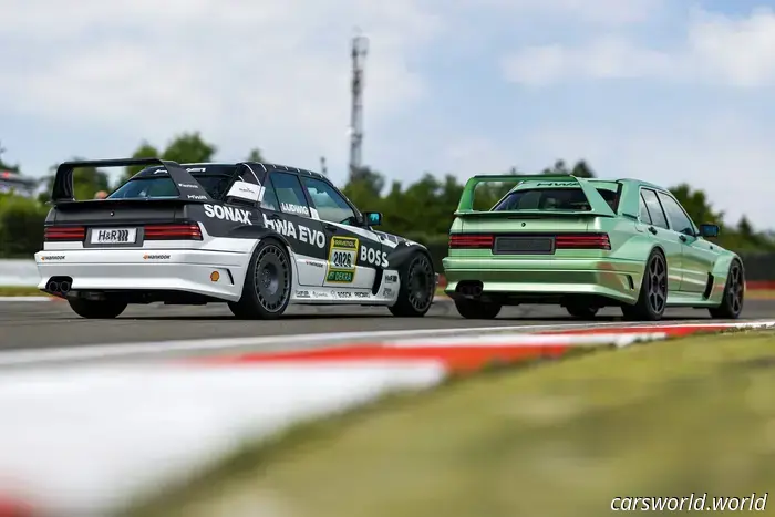 Этот Mercedes 190E Evo Restomod стоимостью 800 тысяч долларов действительно будет участвовать в гонках на Нюрбургринге 24 часа в сутки