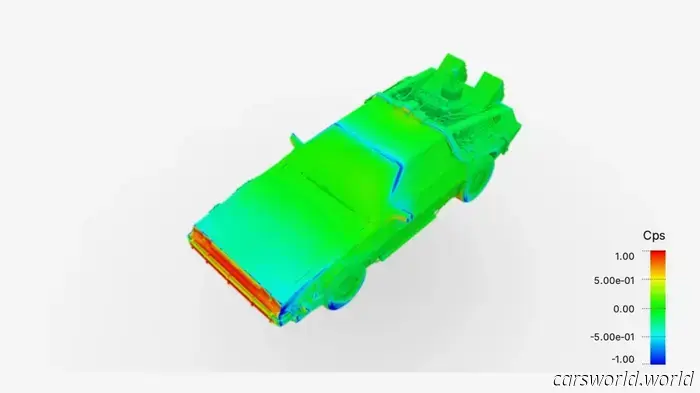 Experiment with the Back to the Future DeLorean in this 3D digital wind tunnel.