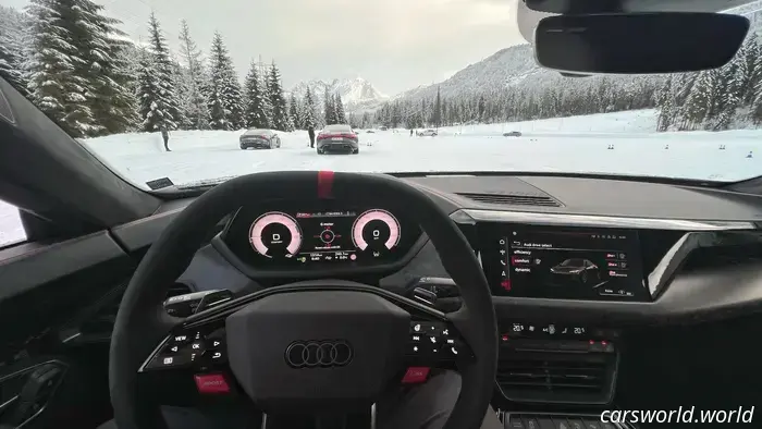 Cómo realizar un derrape con un Audi de 900 CV en hielo sin chocar.