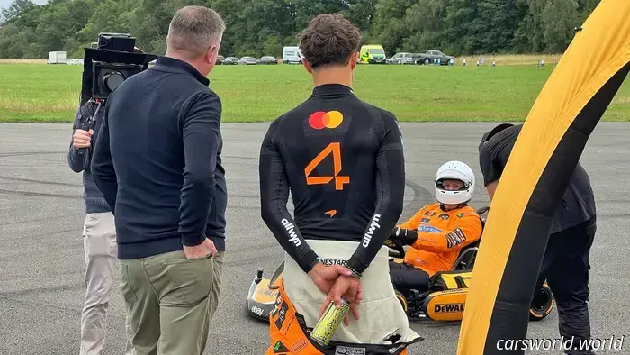 I witnessed F1 champion Lando Norris defeat his McLaren boss in a kart race, and it was an eye-opening experience for me.