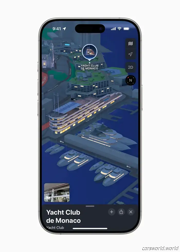 Apple Created a Miniature 3D Model of the Monaco F1 Circuit for Exploration in Apple Maps.