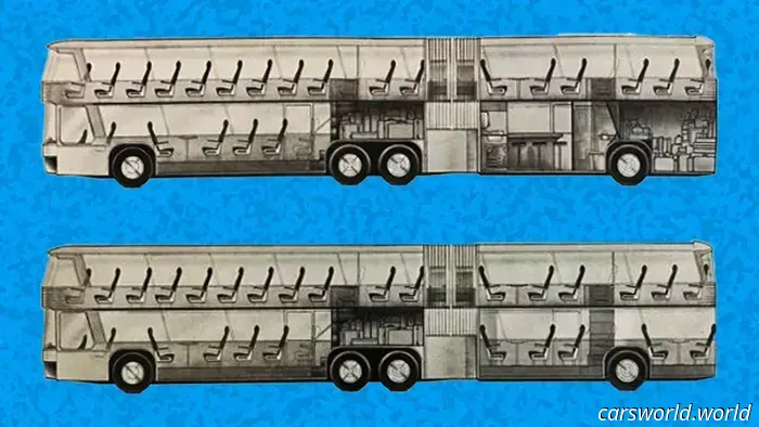 El Neoplan Jumbocruiser Era un Autobús Furtivo de Dos Pisos con Capacidad para Más de 100 Pasajeros.