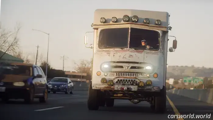 Esta furgoneta nuclear retirada se ha convertido en una épica caravana todoterreno