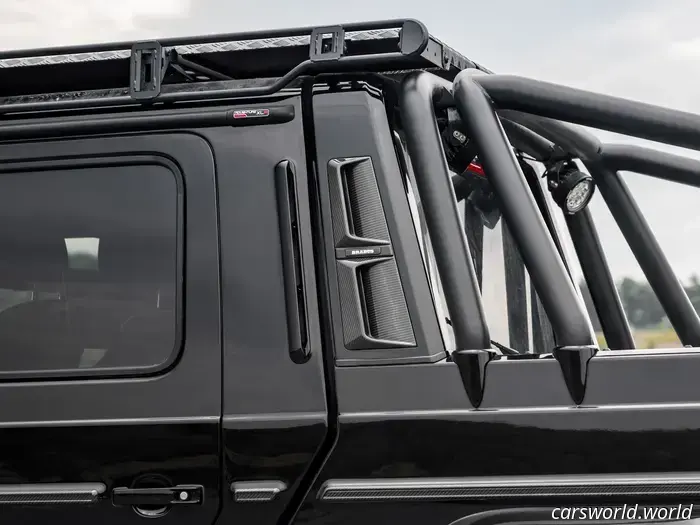 This two-story light bar was designed specifically for a $1.3 million Mercedes G-Wagon.