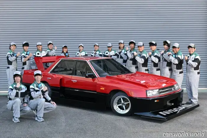 Nissan trainees transformed this classic Skyline sedan into a silhouette racer.