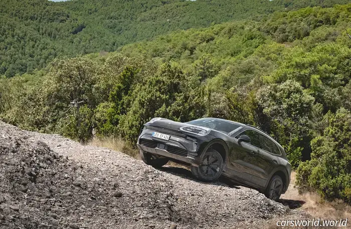 Обзор прототипа электрического Porsche Cayenne 2026 года: превосходное начало — теперь нужно удачно завершить