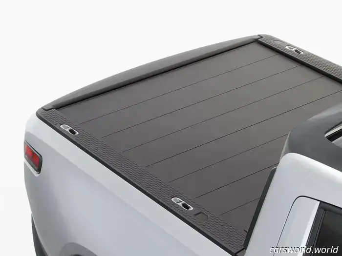 Rivian’s concept for a Tonneau cover awning is a fantastic example of simple yet effective innovation.