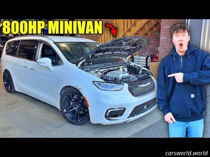 Вот Pacifica с двигателем Hellcat, потому что Chrysler пока ещё не сделал такую.