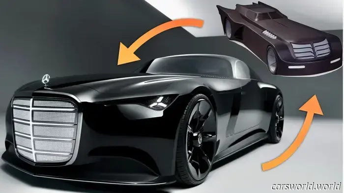 Новый концепт‑кар Mercedes выглядит как будто прямо из мультфильмов про Бэтмена 90‑х.