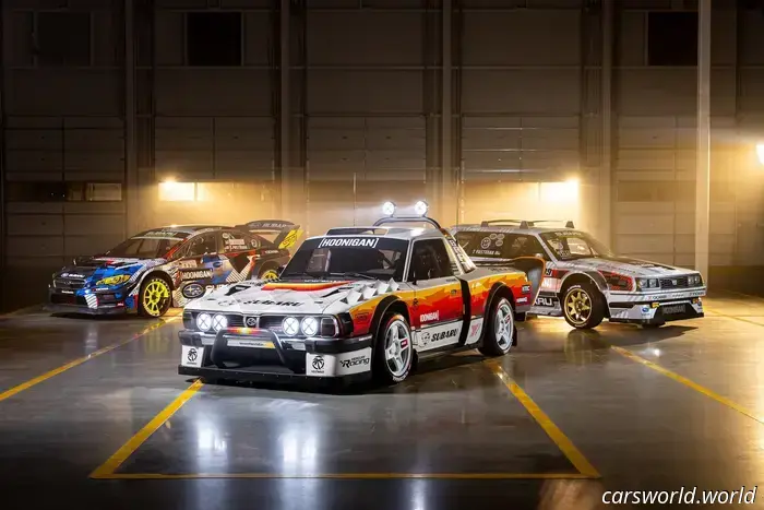 Travis Pastrana's latest Gymkhana vehicle is a high-performance Subaru Brat that can rev up to 9,500 RPM.