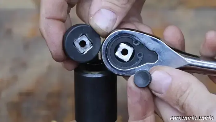 Observe a century-old Snap-On outshine contemporary socket wrenches.
