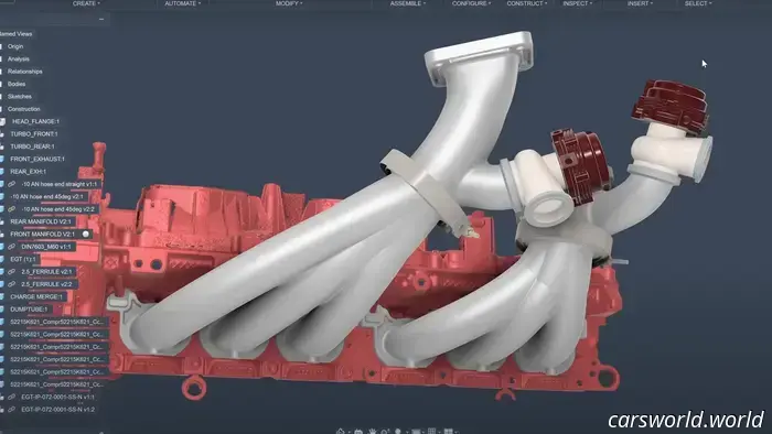 Vea a un Gurú de BMW Diseñar un Colector Turbo de 1800 HP imprimible en 3D