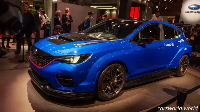Subaru ha messo insieme tre auto per creare questa WRX STI hatchback.