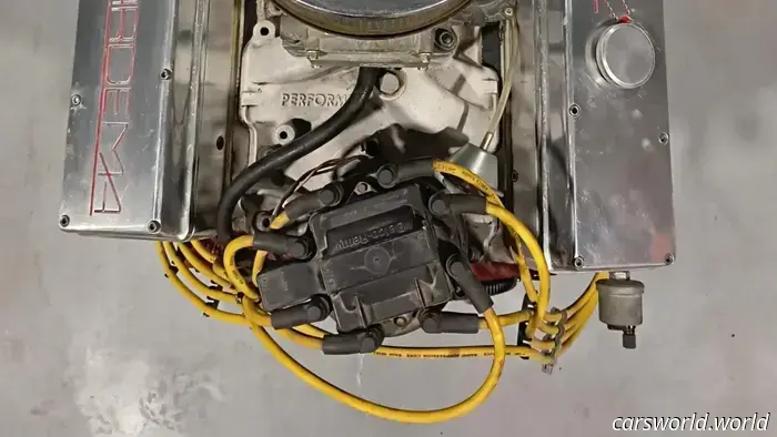 Take a look at this unusual Chevy small block that has been converted to SOHC for sale.