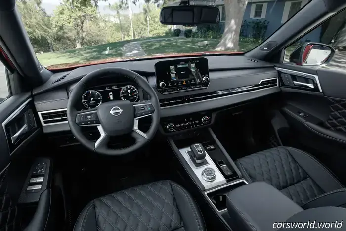 The 2026 Nissan Rogue Plug-In Hybrid resembles a Mitsubishi Outlander but features a less prominently colored grille.