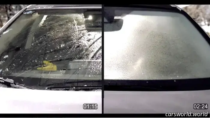 Mira este parabrisas futurista que derrite el hielo casi al instante.