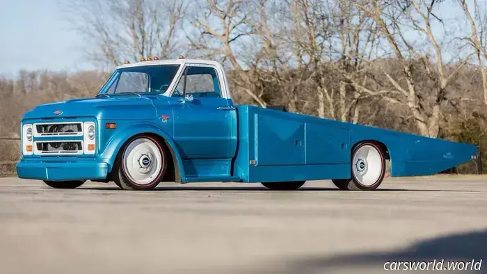 This 1968 Chevy C50 Ramp Hauler boasts the best side profile of any truck ever made.