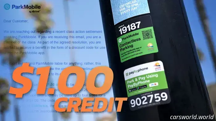 I won a class action lawsuit against a parking app, and they awarded me a $1 credit.