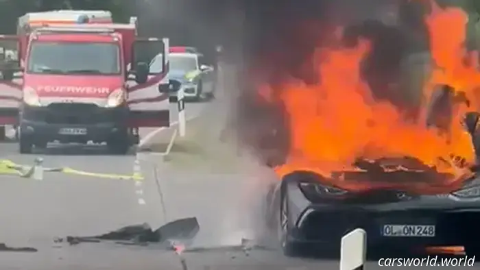 Another Mercedes-AMG One has gone up in flames.